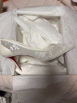 Christian Louboutin Miss Z Mesh 80 – White – Size 37.5