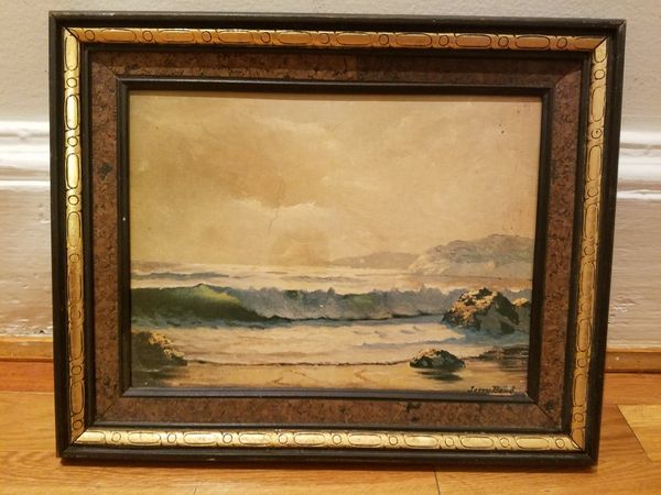 JERRY BOND Art colored framed antique vintage lithograph print ... JERRY BOND Art colored framed antique vintage lithograph print ...