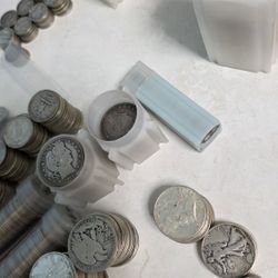 Constitutional 90% Dimes Quarters Half Dollars Morgan Silver Currency