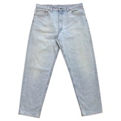 Vintage Levis 550 Jeans Mens 38x30 Blue Relaxed Fit Denim Light Wash Made In USA