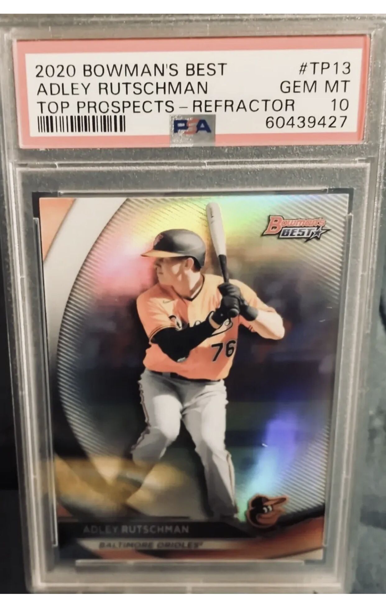 PSA 10 GEM MINT REFRACTOR Adley Rutschman 2020 Bowman's Best Top Prospects🔥🔥🔥