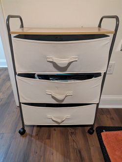 Free - 3 door dresser and lots of hangers