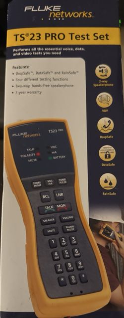 Fluke Networks TS23 Pro Butt Set – Telephone Line Test Set, New in Box