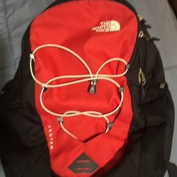 The North Face Jester Backpack - Red/Black (Great Condition)