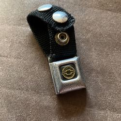 Chevy seat Belt Key Chain - Good Condition 