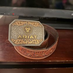 Ariat Leather Belt And Buckle