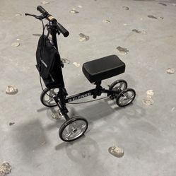 ELENKER Steerable Knee Walker with 10" Front Wheels Deluxe Medical Scooter