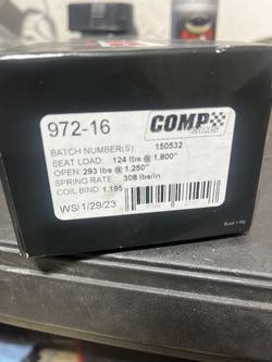big block valve springs for big cam shaft