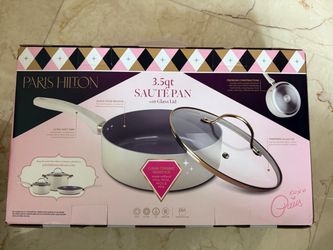 Paris Hilton 3.5 qt sauté pan with glass lid