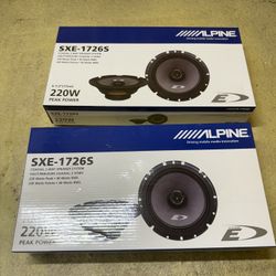 Alpine SXE -1726S 6.5” 2way Door Speakers