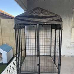 Outdoor dog kennel