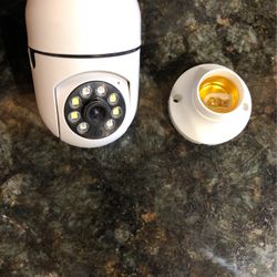 Lightbulb camera home security