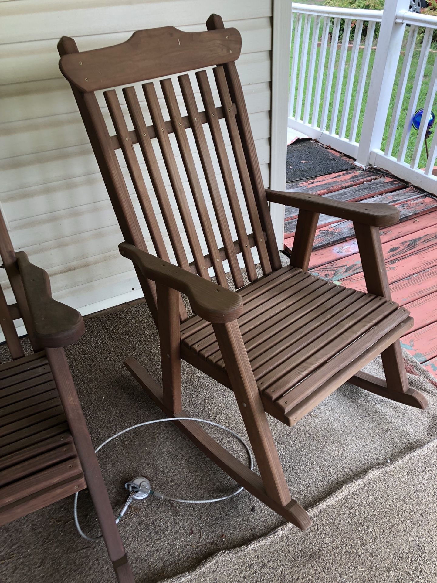 3 ROCKING CHAIRS R ALL WOOD  !!! 
