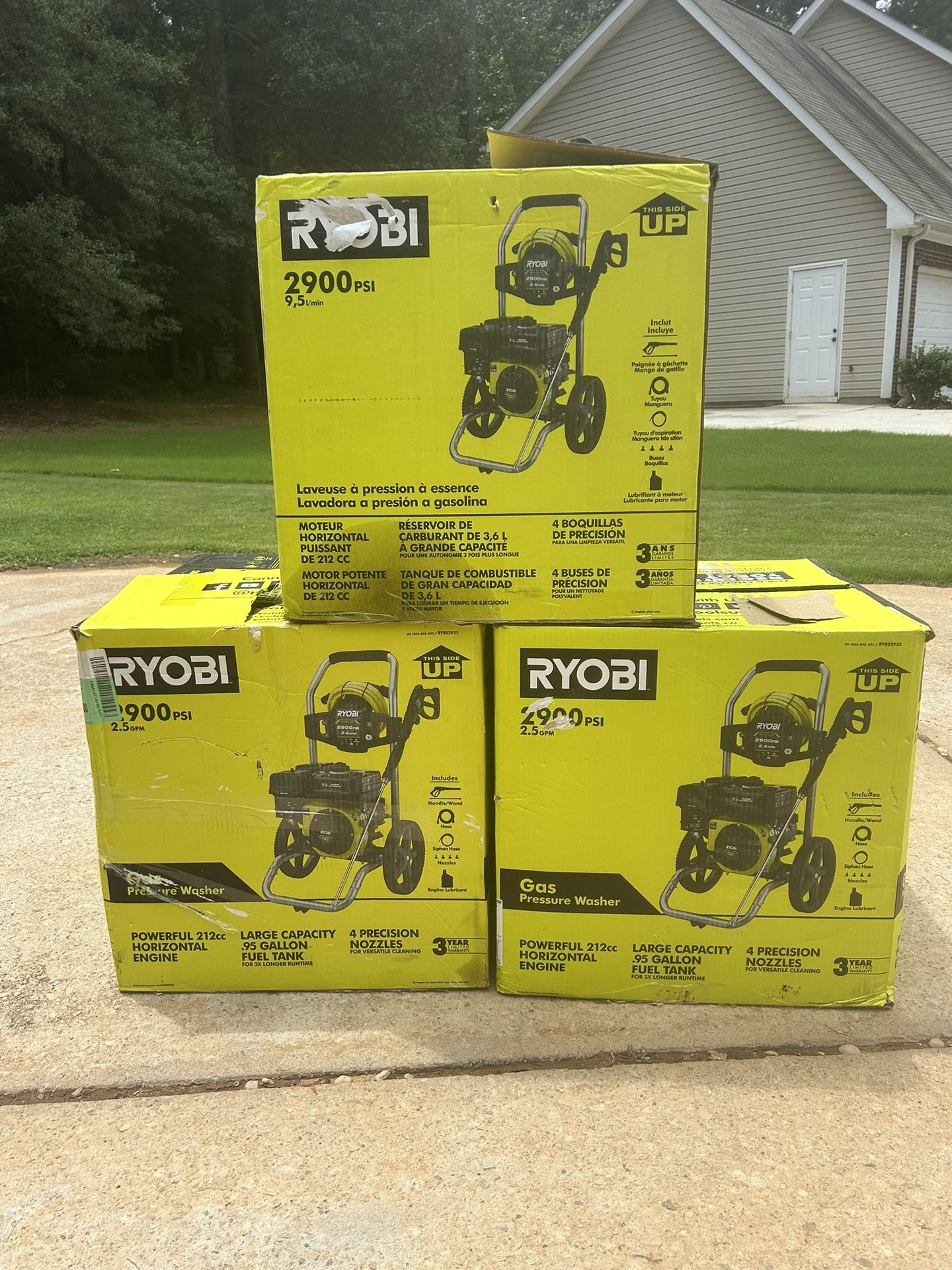3 New Pressure Washers