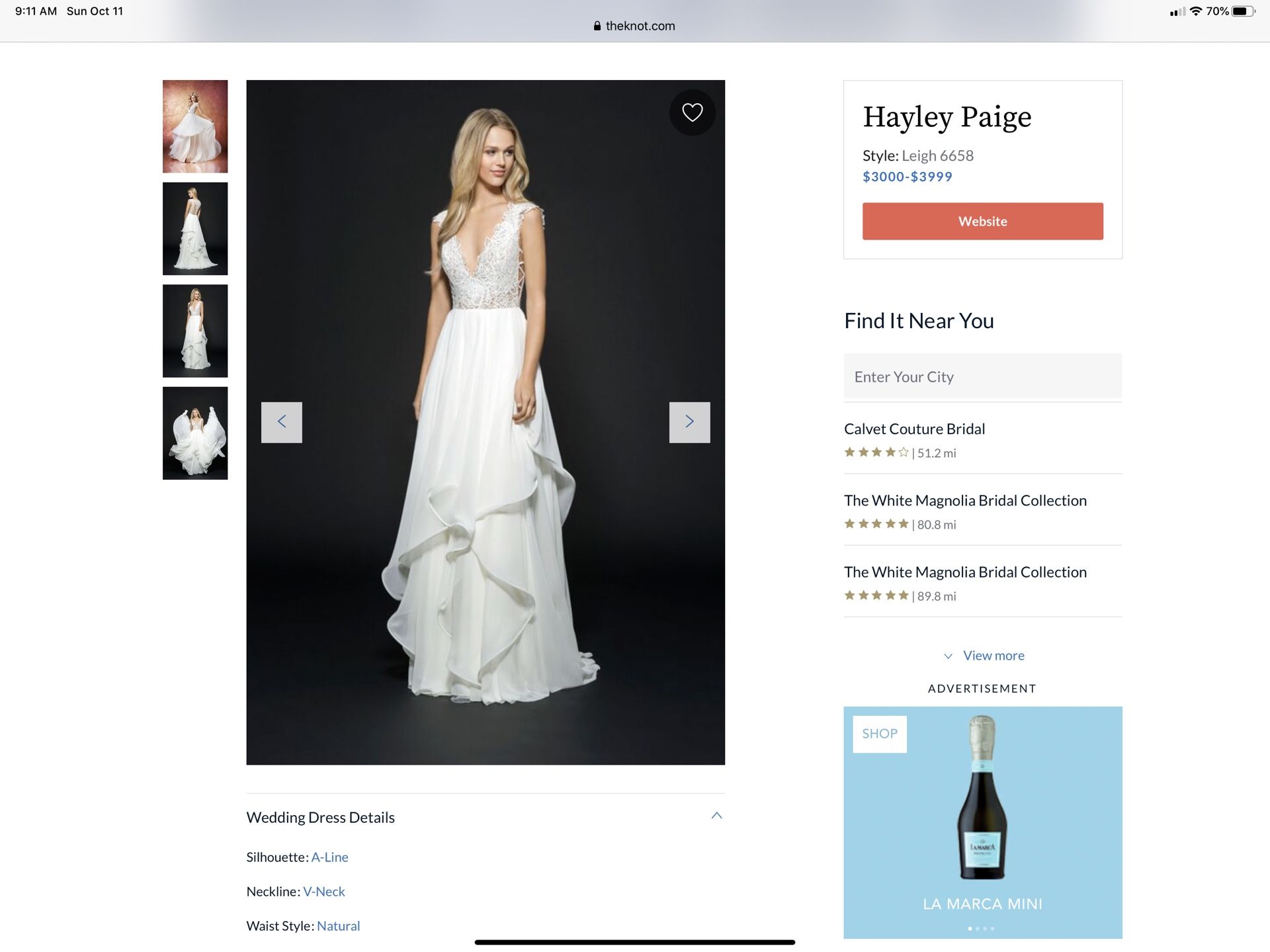 Hailey Paige Leigh original wedding dress