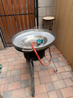 Iron propane, steel disk cooker