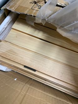 Solid Pine Wire Shelf Covers (5 pcs, 36"x12")