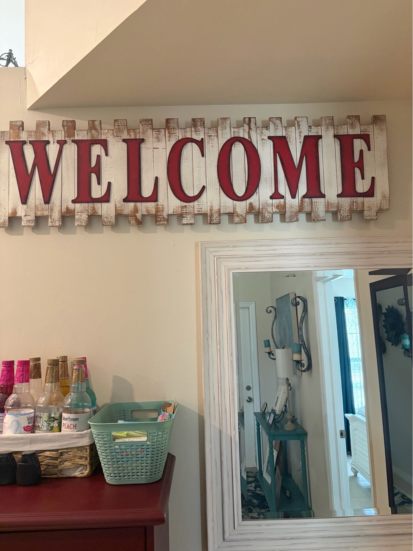Wood Welcome Sign