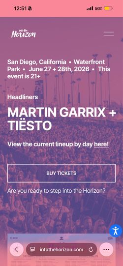 Into the horizon music festival