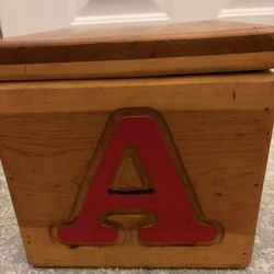 Vintage Wood Toy Box