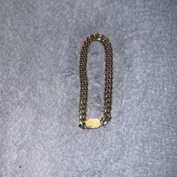 18k Gold Plated Stainless Steel Cuban Link Bracelet