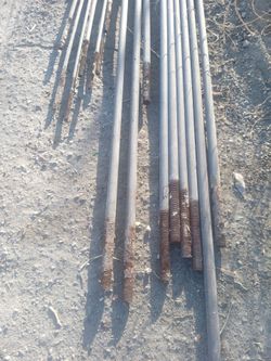 20 Foot threaded end poles