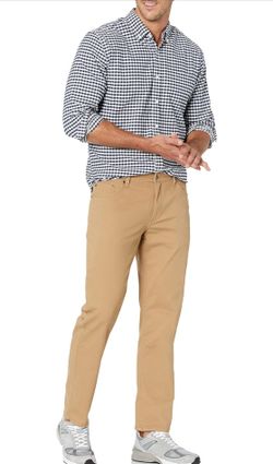 Excellent - Amazon Essentials Men's Straight Fit Stretch Twill Pants - 31x29