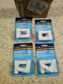 Screen frame corners/qty.(4) 4packs/slip for into end of 5/16 screen frame