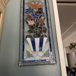 Real Rock And Glass Window Panel