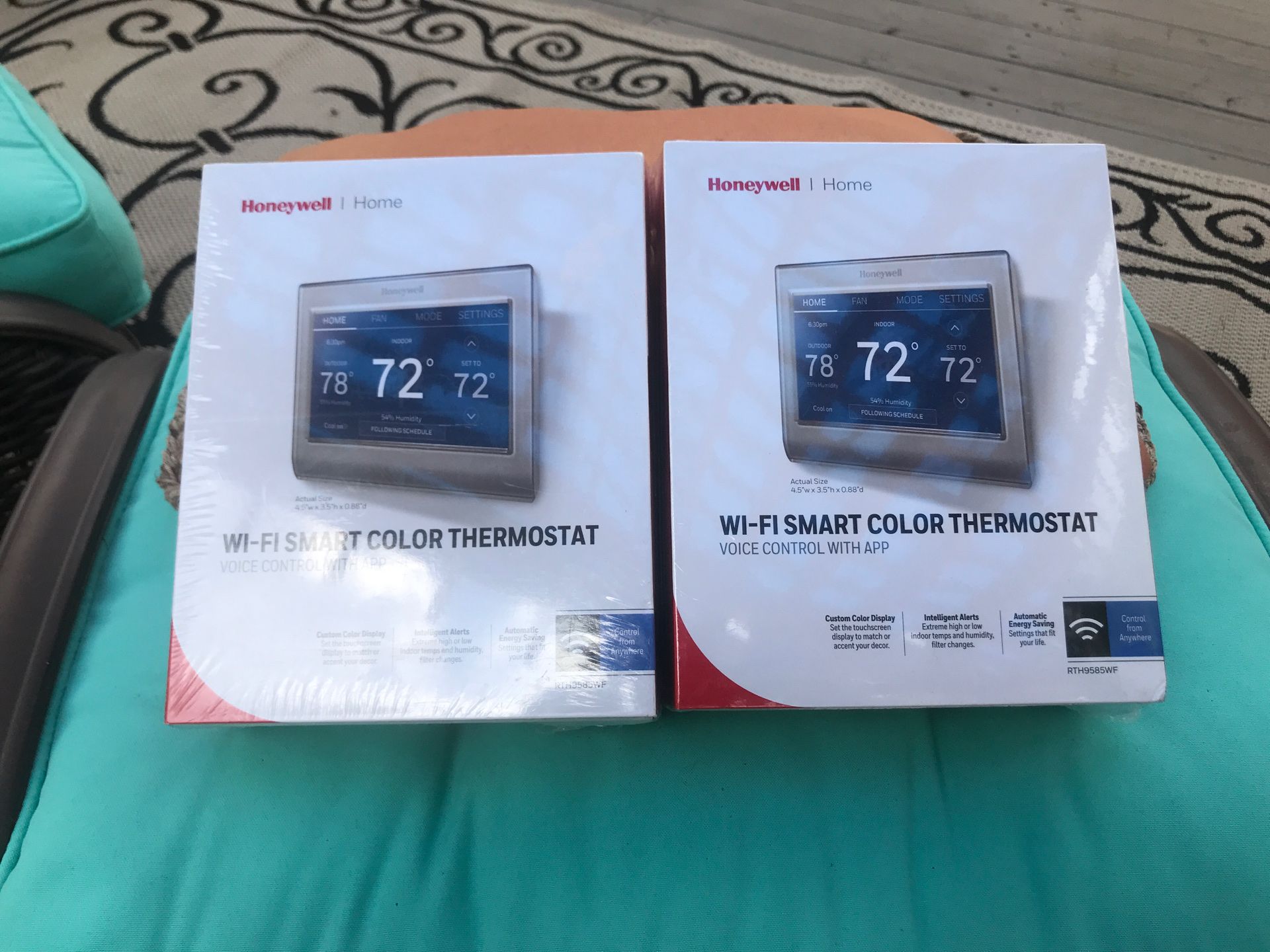 Wi fi smart color thermostat