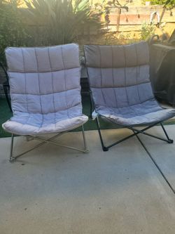 Two cozi big chairs