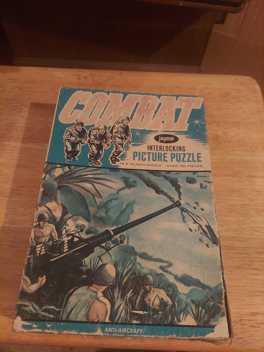 Vintage 1960s Combat TV Show Picture Puzzle