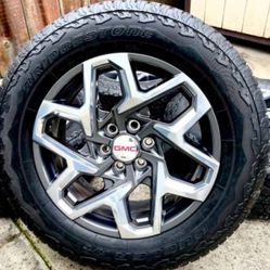 New 2025 GMC Sierra 1500 OEM 20” Wheels and Tires