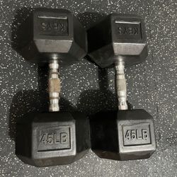 45 / 50lbs Dumbbells 