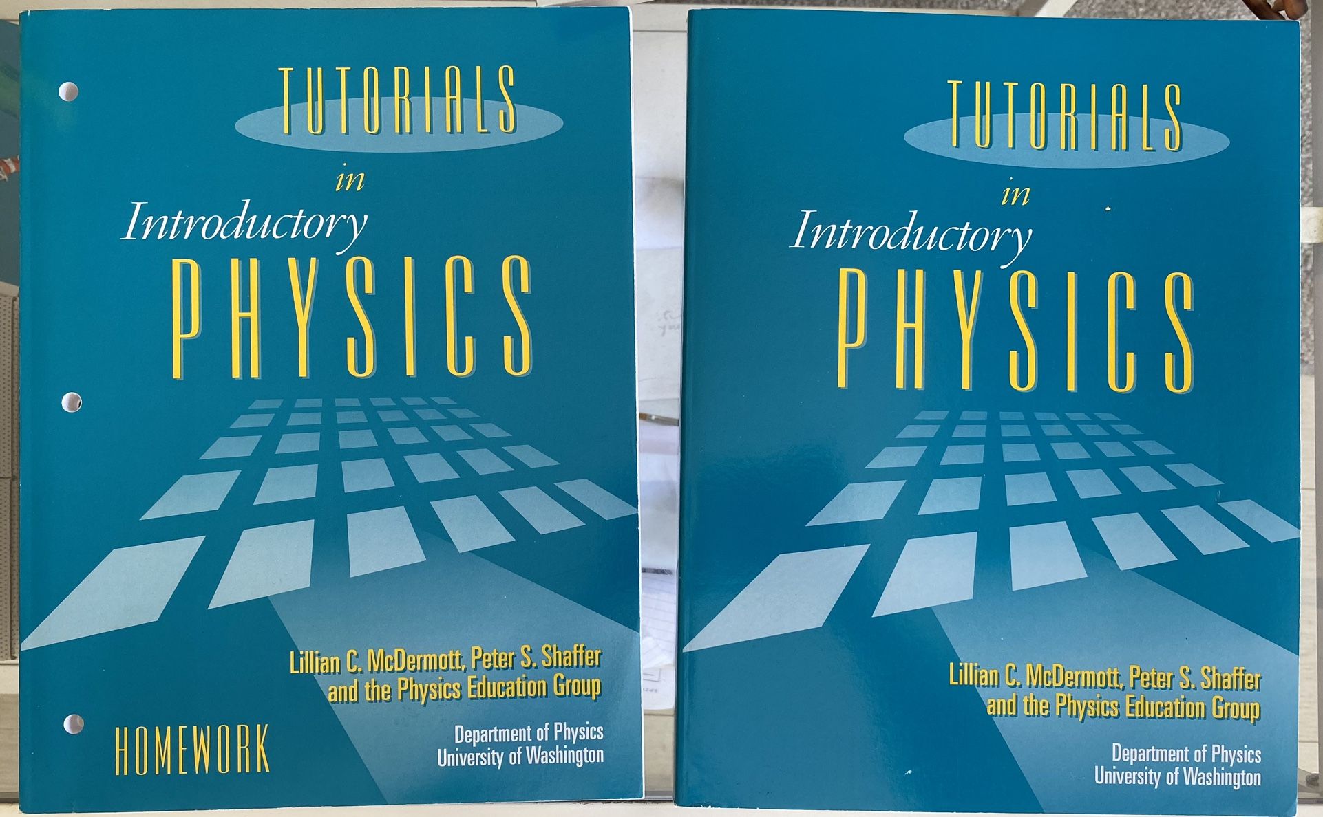 Tutorials in Introductory Physics Textbook + Homework