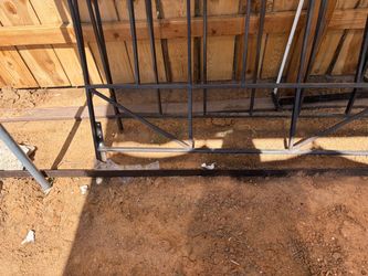 Cast iron bed frame