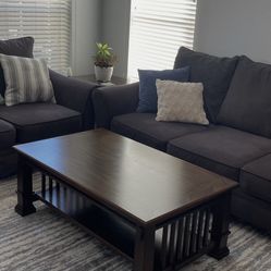Tobacco Coffe Table + Matching End Table Set
