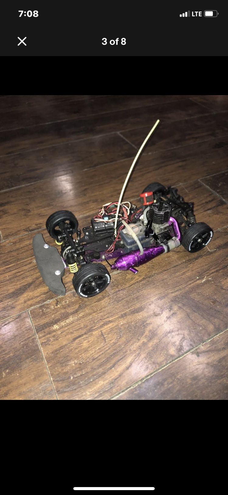 Jeu De Pipes D'échappement Vintage Duratrax Street Force GP/GP2/RS4 - Violet, Nitro, échelle 1/10, DTXC9736