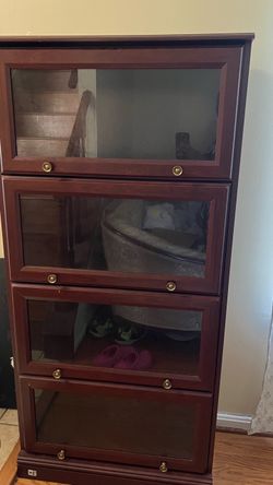 Barrister Bookcase with Glass Doors