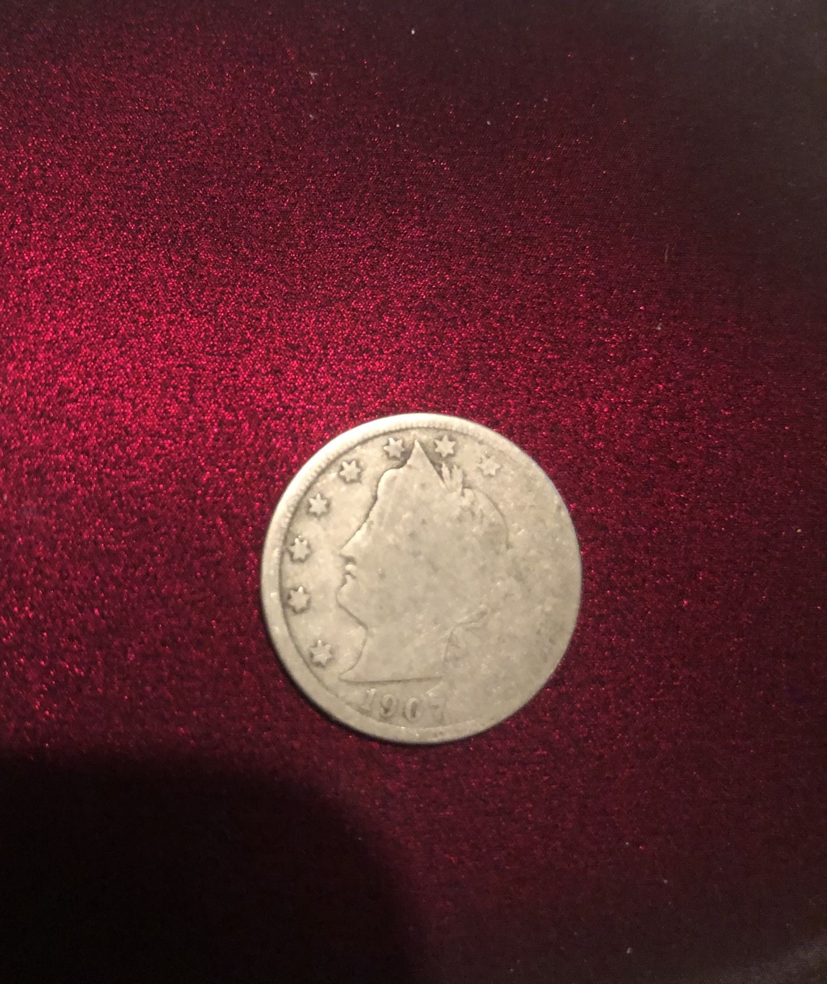1907 Nickel - Date Shows