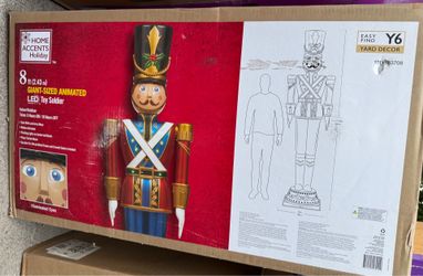 Christmas Yard Decoration - 8ft Animated Toy Soldier LED