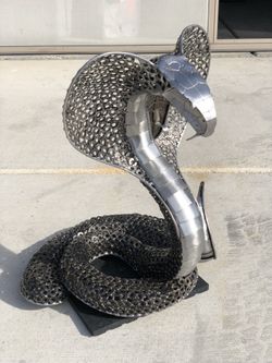 King Cobra Welded Sculpture $3k