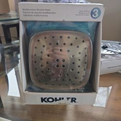 Fordra 3-Spray Patterns 6.817 in. Wall Mount Fixed Shower Head in Polished Chrome