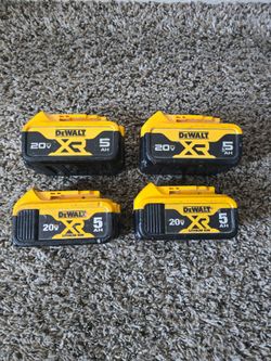 Dewalt 5 amp batteries