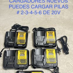 $ 25 PRECIO FIJO CADA UNO Y USTED PUEDE CARGAR PILAS DE # 2-3-4-5-6 Siempre Y Cuando Sea De 20v