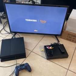 PS4, 32” Smart Tv and Free DVD Player