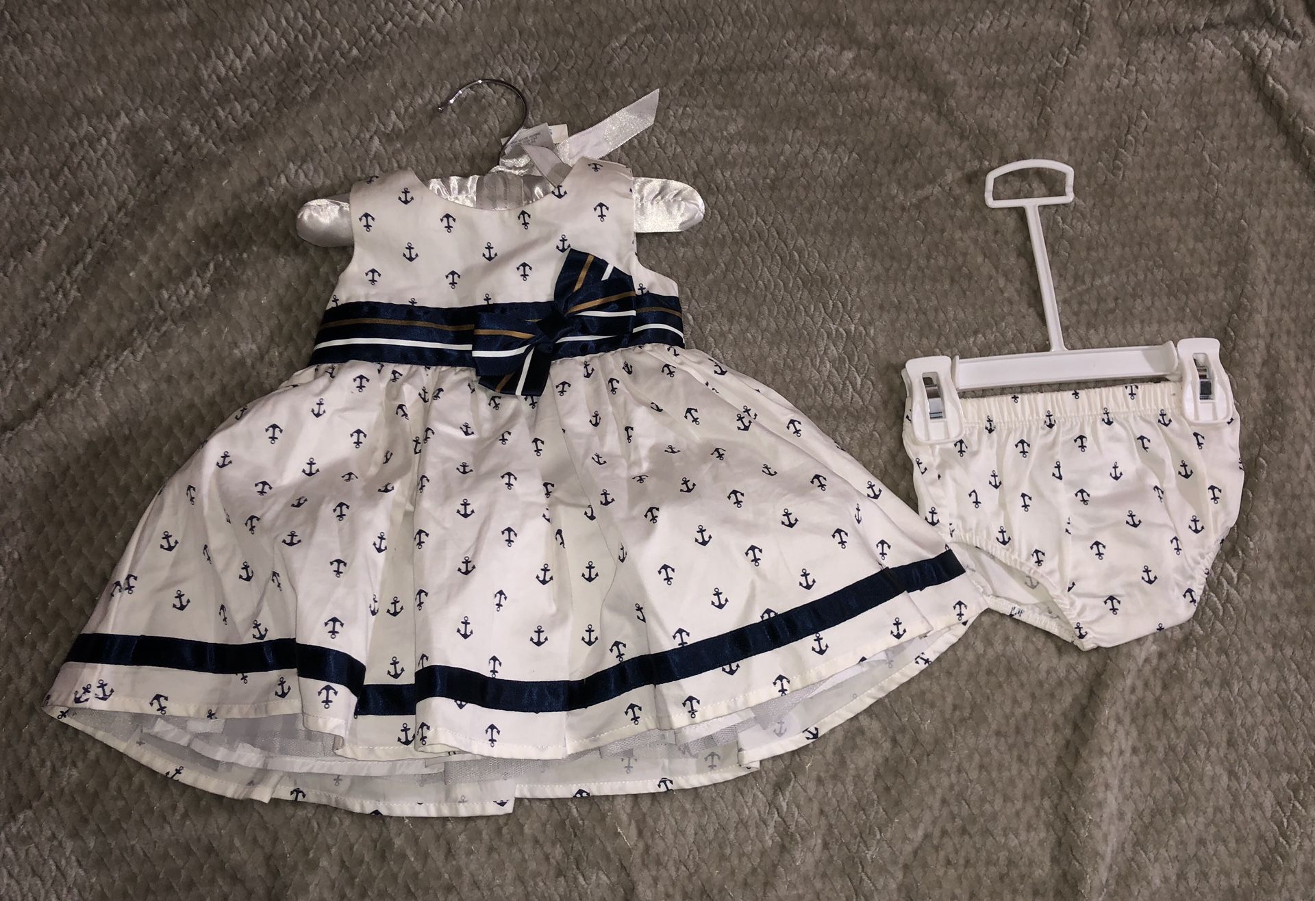 Baby Girls Anchor Dress Size 6 months