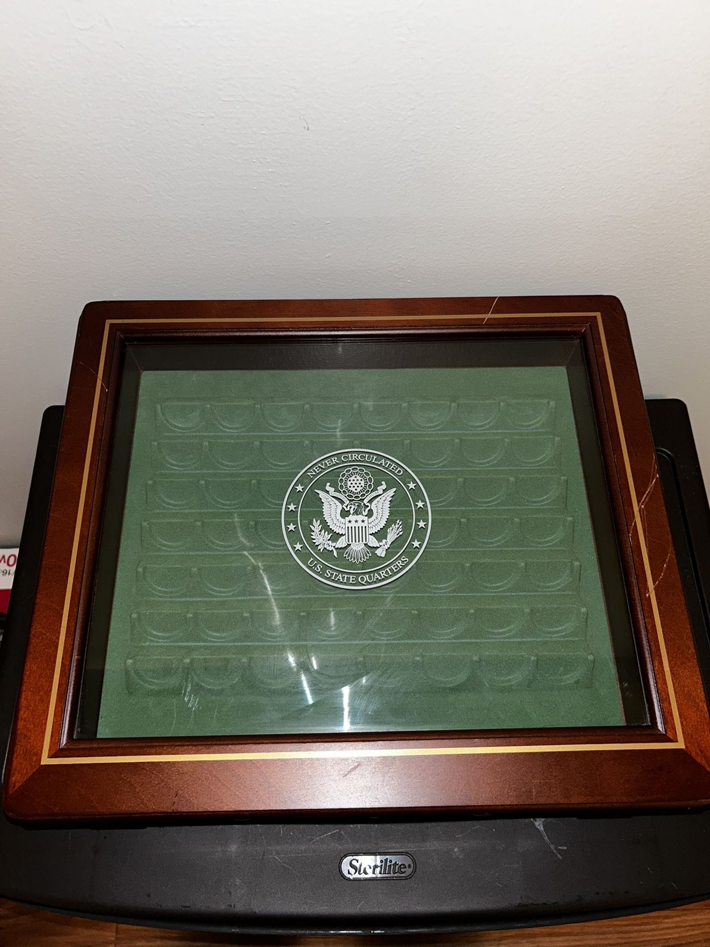 danbury never circulated us state quarters collection display
