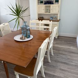 Solid Wood Chairs And Bench