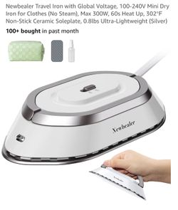Travel iron and mat